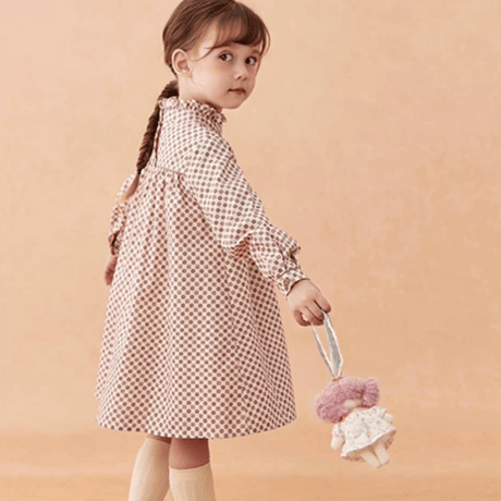 [予約] Petite Dot Ruffle Dress