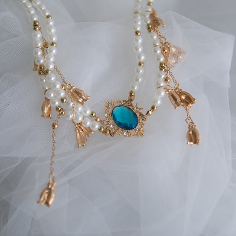 [予約] Azure Veil Pearl Necklace