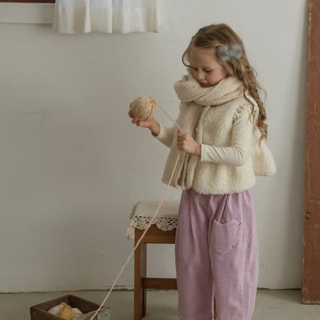 [予約] pposong fur vest/ Puella FLO