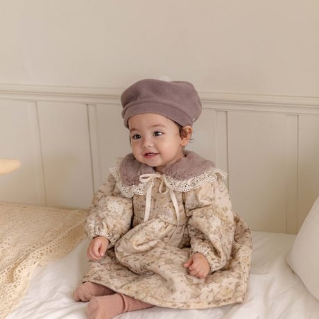 [予約] Brielle Baby Puffer Dress/ OREN by Hibyebebe