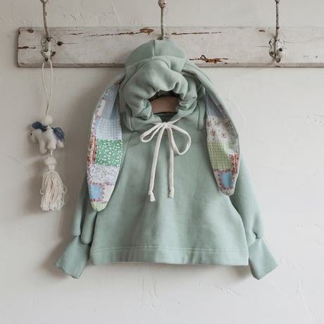 [予約] Bunnies hooded T-shirt/ Puella FLO