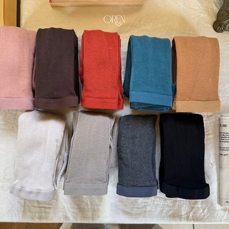 [予約] Forest Color-Band Tights/ OREN by Hibyebebe