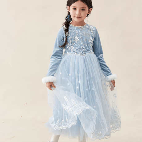 [予約] Ice Palace Princess Dress + Cape SET