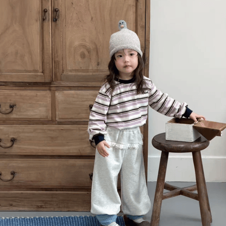 [予約] Pastel striped T-shirt / aiai