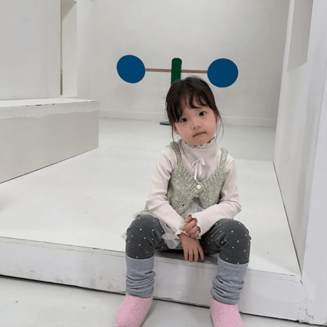 [予約] Dot leg warmer leggings/ aiai