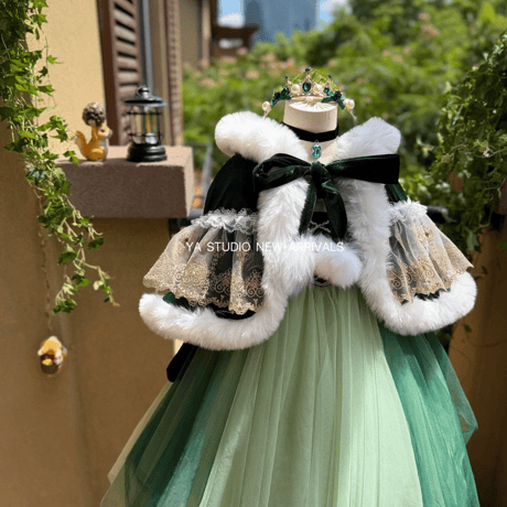 [予約] Evergreen Waltz Princess Dress (&Cape SET)