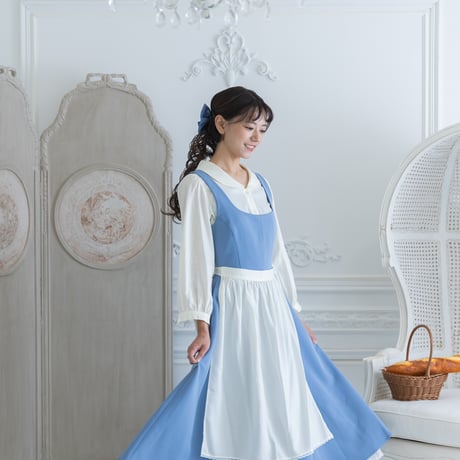 [予約] Sky Story Apron Dress Set (Adult) (& Daisy Botton Blouse)