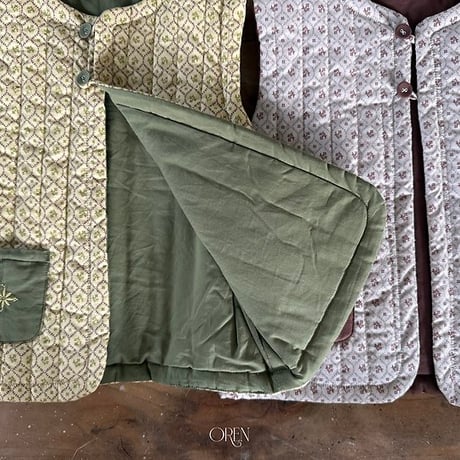 [予約] Morris Padded Vest (3oz)/ OREN by Hibyebebe