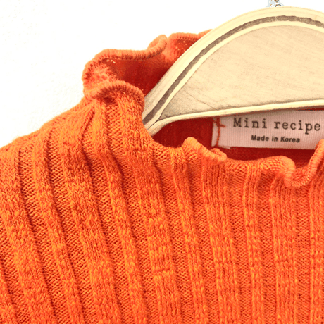 [予約] Ribbed Sha Sleeve T/ Mini Recipe