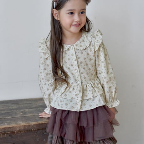 [予約] French blouse/ marron