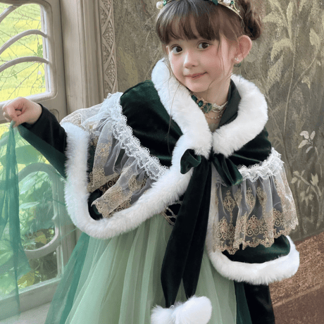 [予約] Evergreen Waltz Princess Dress (&Cape SET)