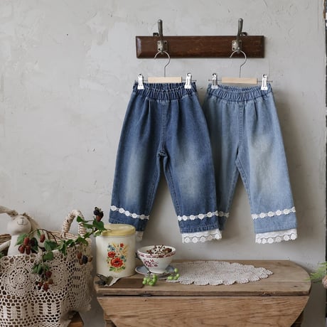 [予約] Ail denim Pants/ Puella FLO
