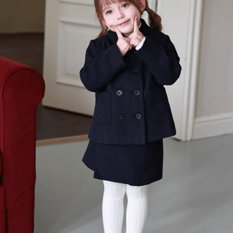 [予約] Regent Navy Jacket & Skirt Set