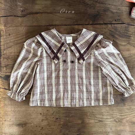 [予約] Manon Autumn Blouse/ OREN by Hibyebebe