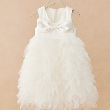 [予約] Milky Petal Bow Dress
