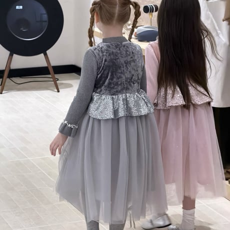 [予約] Starlight Peplum Tulle Dress & T-shirt