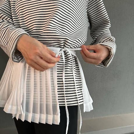 [予約] Layered Pleated Apron (Adult) / Monbebe