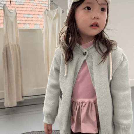 [予約] Snow patch knit cardigan / aiai