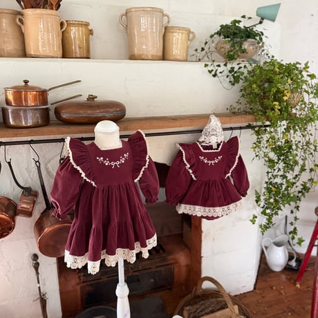 [予約] Bouquet Dress/ marron