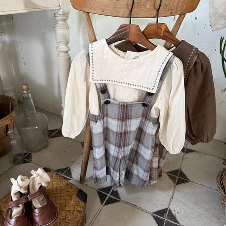 [予約] Leo Classic Check Dress/ OREN by Hibyebebe