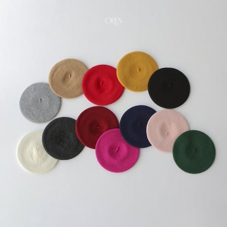 [予約] Wool beret/ OREN by Hibyebebe