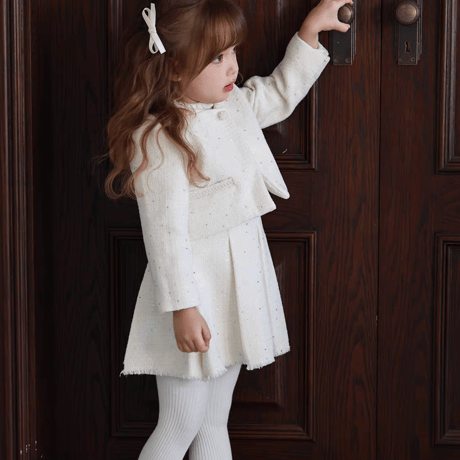 [予約] Ivory Jewel Jacket & Skirt Set