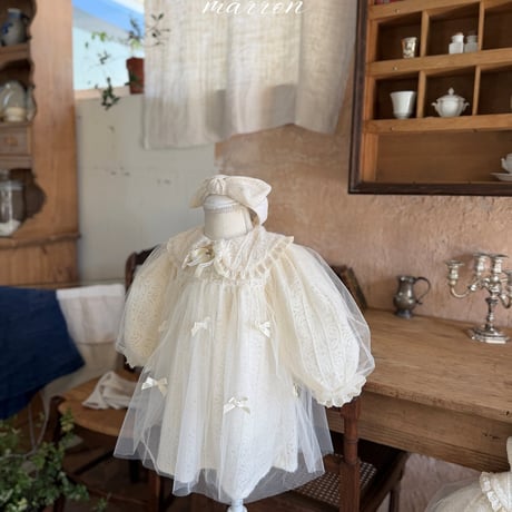 [予約] Anna Dress (brooch not included)/ marron