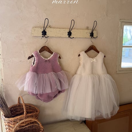 [予約] Mongle Dress/ marron