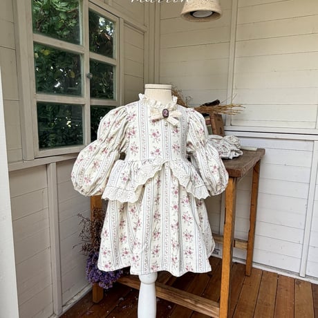 [予約] Happy Dress (brooch not included)/ marron