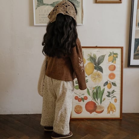 [予約] Gemma knit cardigan/ OREN by Hibyebebe