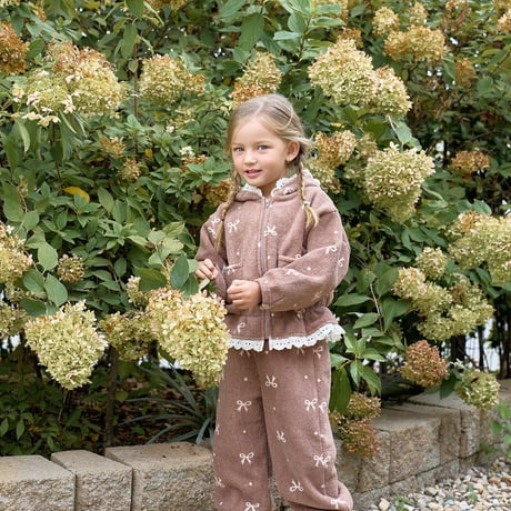 [予約] Ribbon Pants/ marron