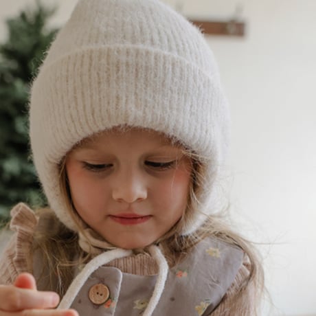 [予約] Popo knit hat/  Puella FLO