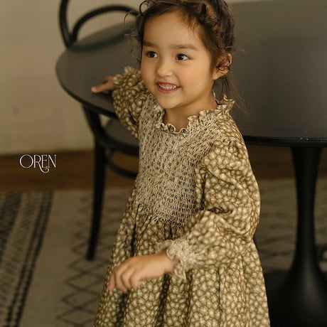 [予約] Margo Leopard Dress/ OREN by Hibyebebe