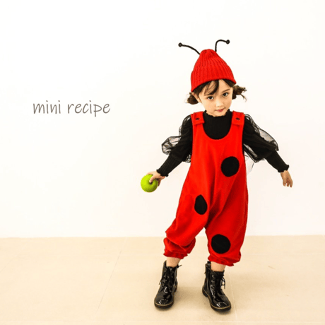 [予約] Ladybug overalls/ Mini Recipe