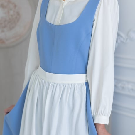 [予約] Sky Story Apron Dress Set (Adult) (& Daisy Botton Blouse)
