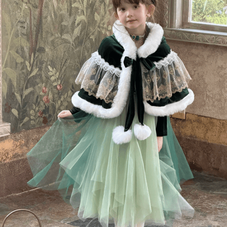 [予約] Evergreen Waltz Princess Dress (&Cape SET)