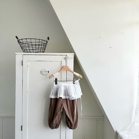 [予約] Layered Pleated Apron (kids) / Monbebe
