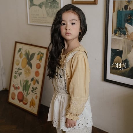 [予約] Olive + Garden Lace Apron/ OREN by Hibyebebe