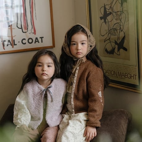 [予約] Gemma knit cardigan/ OREN by Hibyebebe
