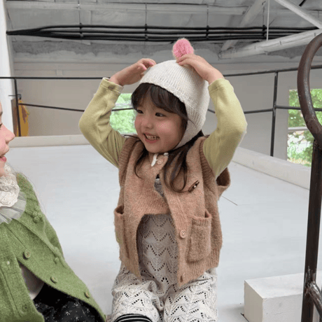 [予約] Banana Pocket Knit Vest/ aiai