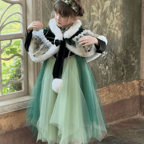 [予約] Evergreen Waltz Princess Dress (&Cape SET)