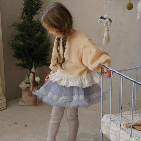 [予約] Tiffany tulle skirt leggings/  Puella FLO