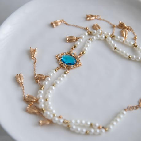 [予約] Azure Veil Pearl Necklace