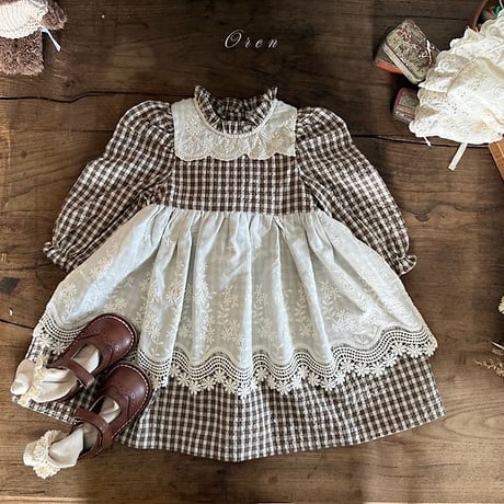 [予約] Cocobell Apron One-piece/ OREN by Hibyebebe