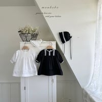 [予約] Satin Pintuck Dress (Baby)/ Monbebe