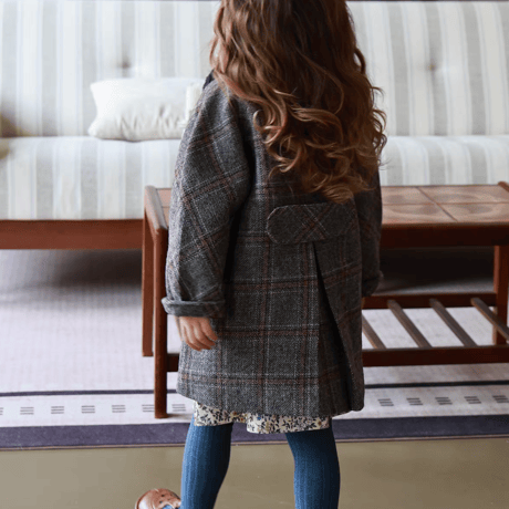 [予約] Heritage Grey Check Coat