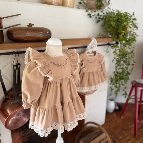[予約] Bouquet Dress/ marron