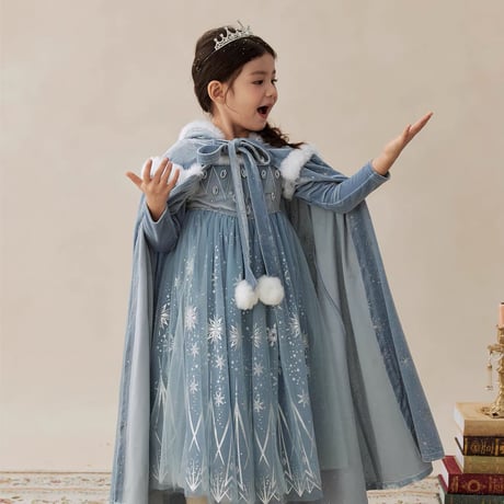 [予約] Snow Winter Glow Dress  (& Cloak)