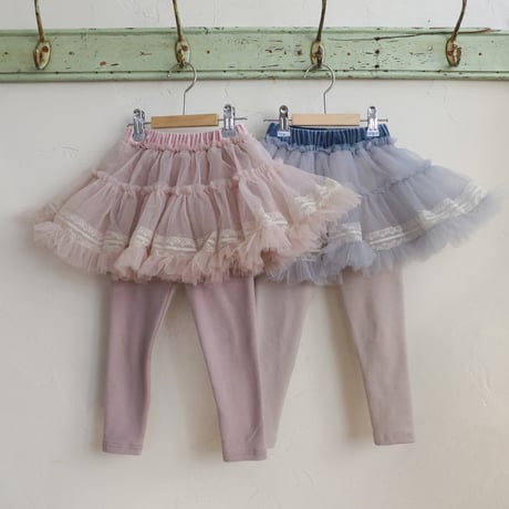 [予約] Tiffany tulle skirt leggings/  Puella FLO