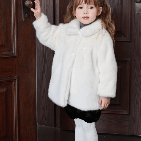 [予約] Polar White Fluffy Coat